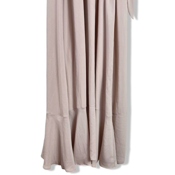 Show me your MUMU | Claire Midi Dress | Soft Beige Chiffon | Size Small S - Picture 9 of 16